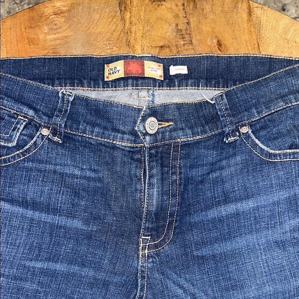 Old Navy ultra low waist stretch Indigo Denim Jeans